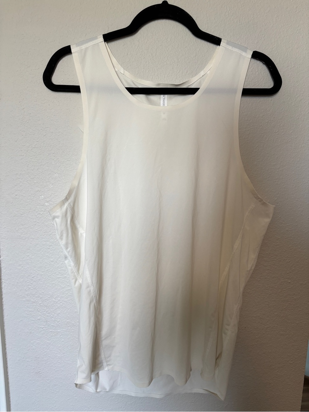 Men’s Ten Thousand The Distance Tank White Tank Size M